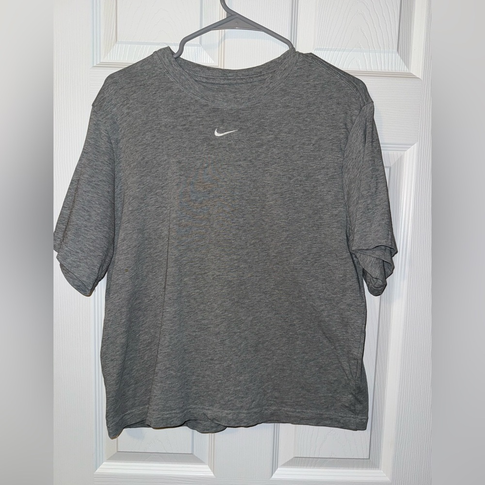 Grey Nike crop top